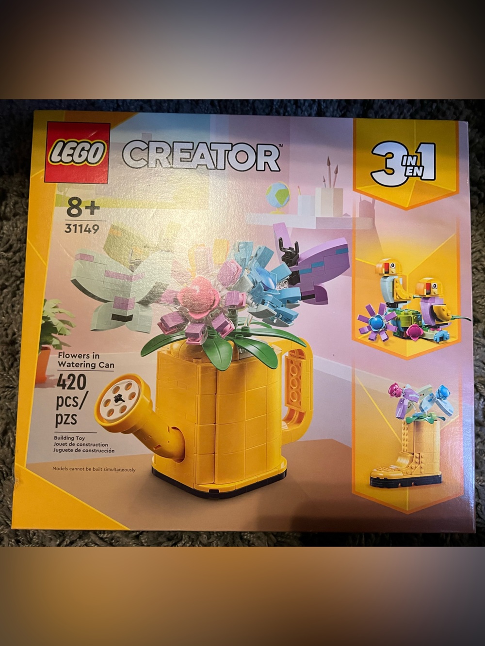 LEGO Creator 3in1 Yellow Flower Watering Can - set #31149